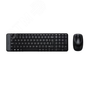 Комплект клавиатура + мышь беспроводной MK220, 104 клавиши, 1000 dpi, черный