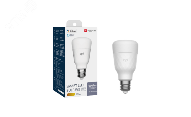 Лампочка LED умная W3 (Белая) YLDP007 Yeelight - превью 2