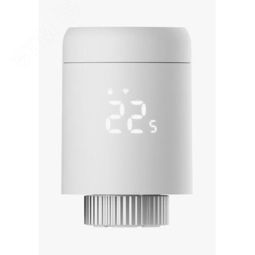 Изображение товара Терморегулятор умный Яндекс для радиатора, работает с Алисой, Zigbee, YNDX-00518 (шт)