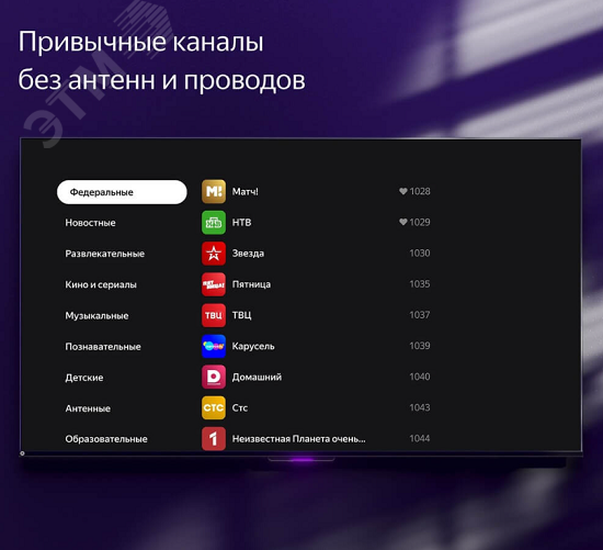 Телевизор Яндекс ТВ Станция с Алисой 43''(109 см), UHD 4K YNDX-00091 Yandex - превью 13