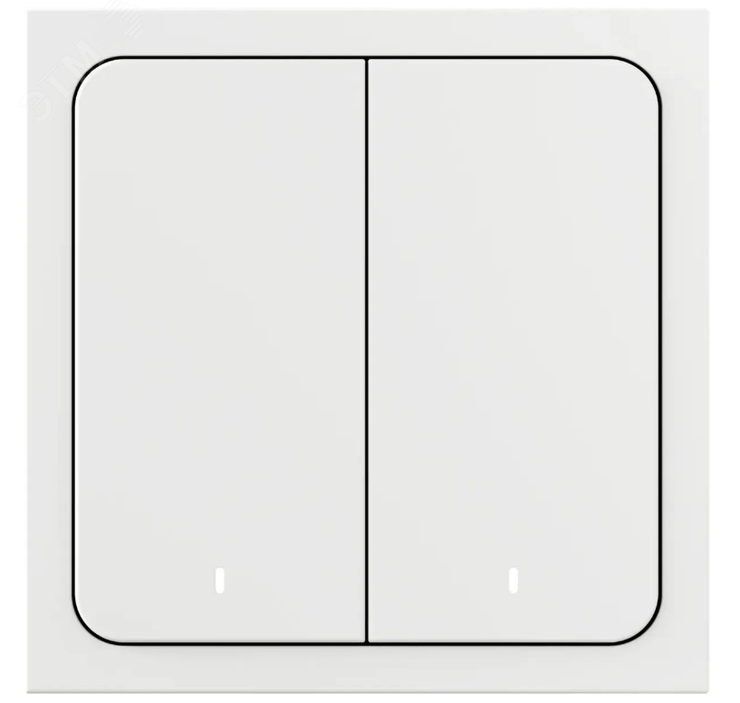 Изображение товара Беспроводной умный выключатель Яндекс YNDX-00535 двухклавишный IP20 Белый