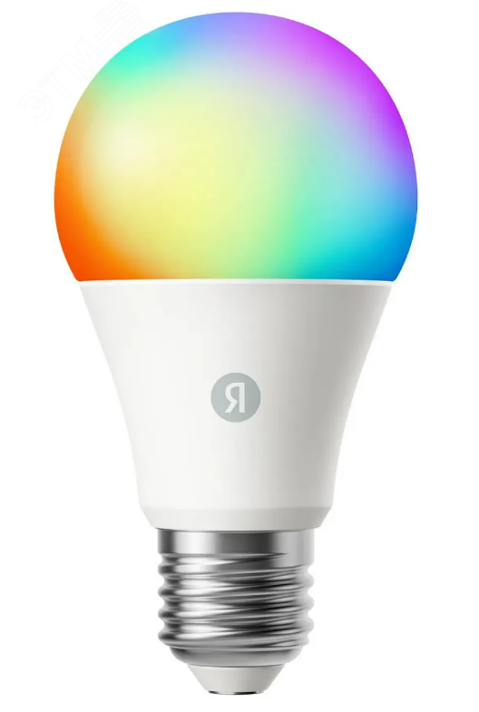 Изображение товара Умная RGB лампочка Яндекса E27 YNDX-00553 с управлением через голосовые помощники
