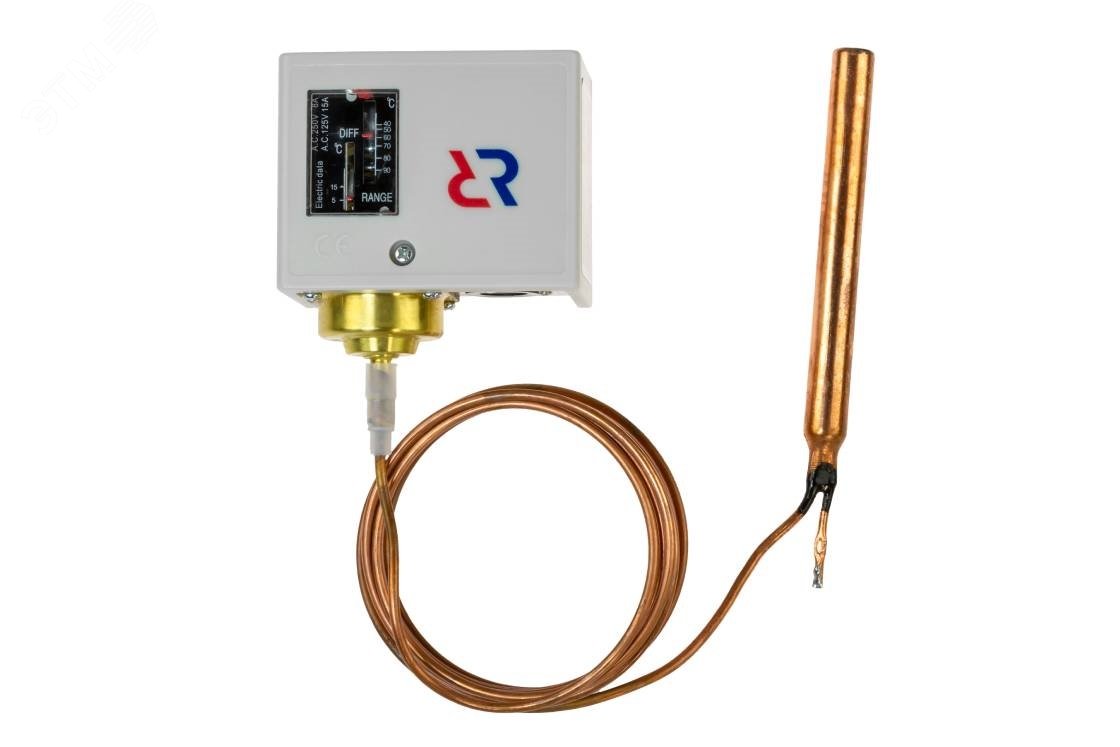 Изображение товара Реле температуры KP81R IP44 диапазон 90-150°C длина 2м российский производитель