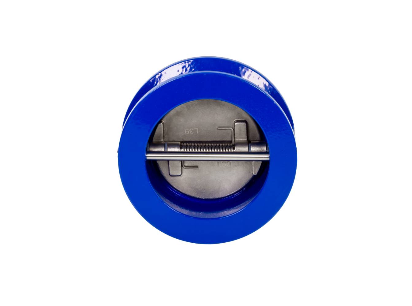 Затвор обратный NVD-895R межфланцевый пружинный двустворчатый, PN16, DN200, чугун GJL250