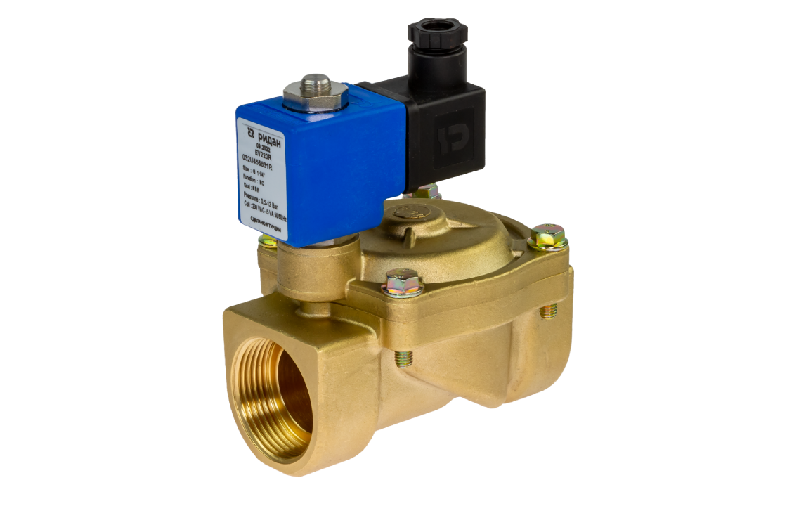 Клапан электромагнитный EV220R, G1, NBR, нормально закрытый, 0,5…16 бар, с катушкой 230В, 50/60 Гц
