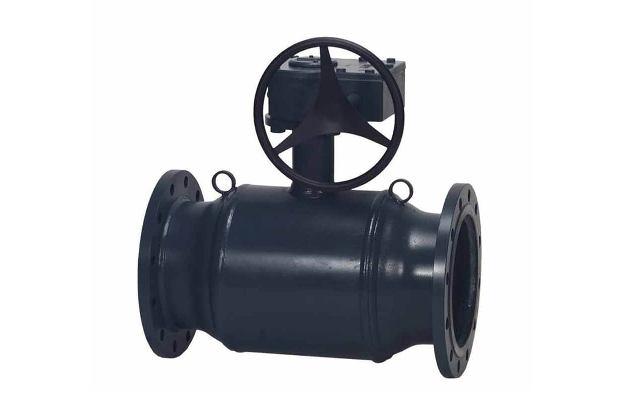 Кран шаровой FF DN400 PN16 WG (фланцевый, с ручным редуктором, полный проход)