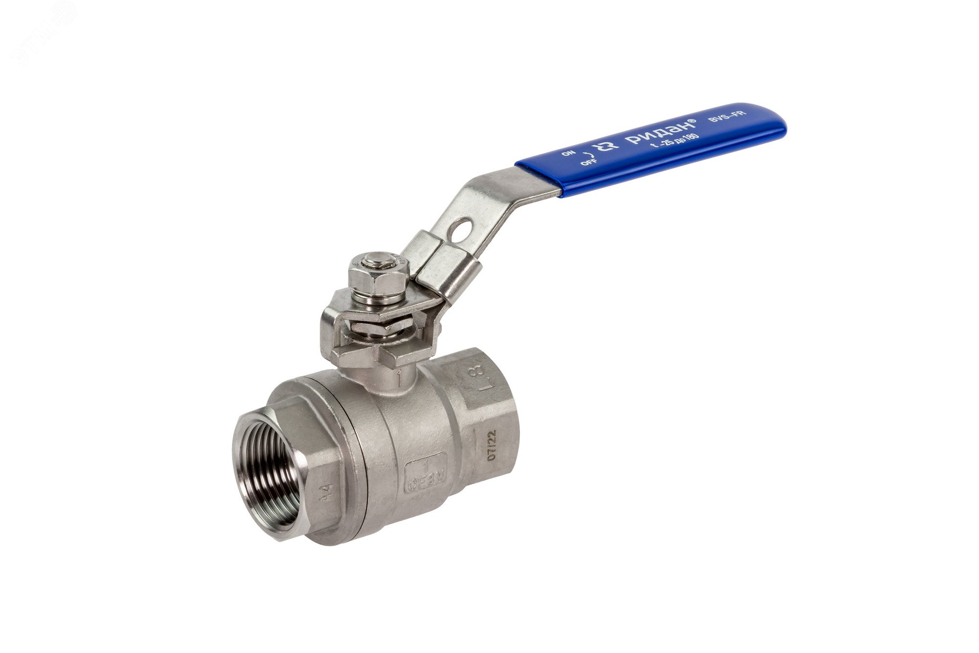 Изображение товара Кран шаровой нержавеющая сталь полнопроходной BVS-FR DN20 PN63 рукоятка