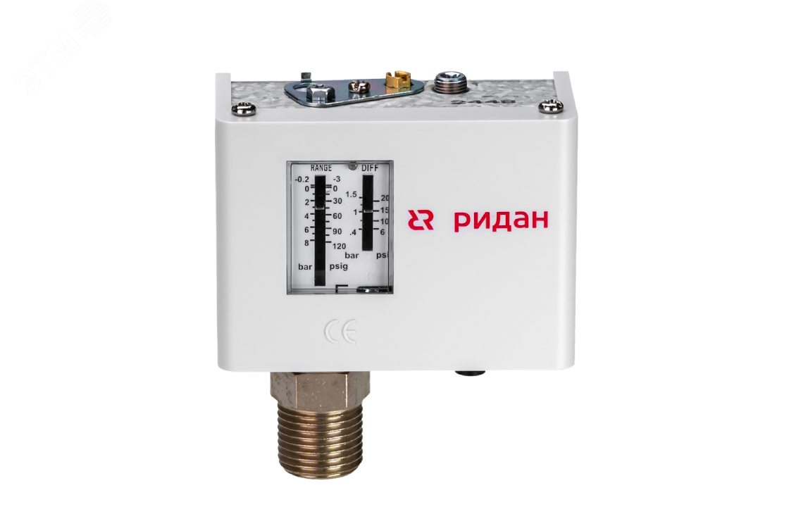 Изображение товара Реле давления KPI 35R Ридан 0,2-8 бар 1/2' Изображение товара Реле давления KPI 35R Ридан 0,2-8 бар 1/2'