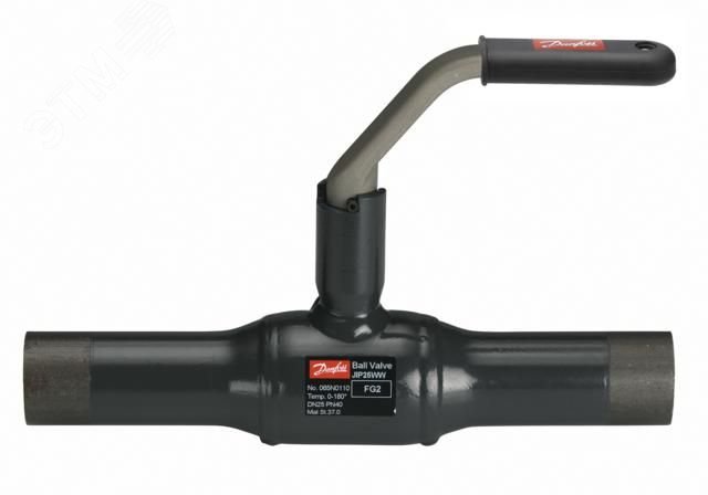 Изображение товара Кран шаровой WW DN32 PN40 с рукояткой и фланцевым креплением