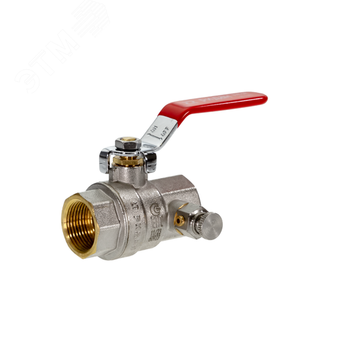 Изображение товара Кран шаровой ГОСТ59553-2021 PN40 DN32 ВВ и спускным элементом (шт)