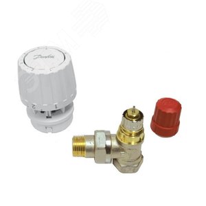 Комплект термостатический для радиатора угловой 1/2' клапан TR-N и термоголовка TR 84 013G2173R Ридан