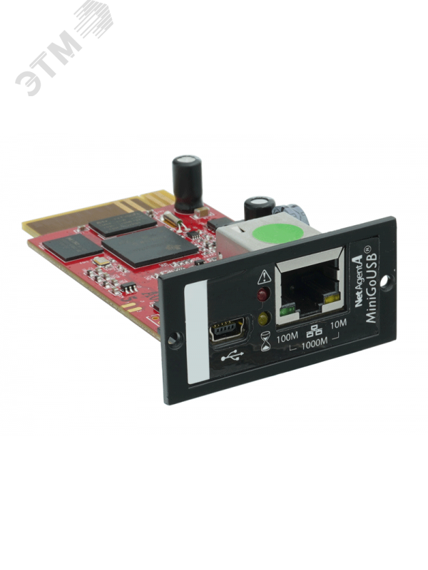 Мини карта 2-портовая внутренняя NetAgent А (DA806) SNMP v2/3, mini USB, для серии 10-11 DA806 Связь инжиниринг - превью 3