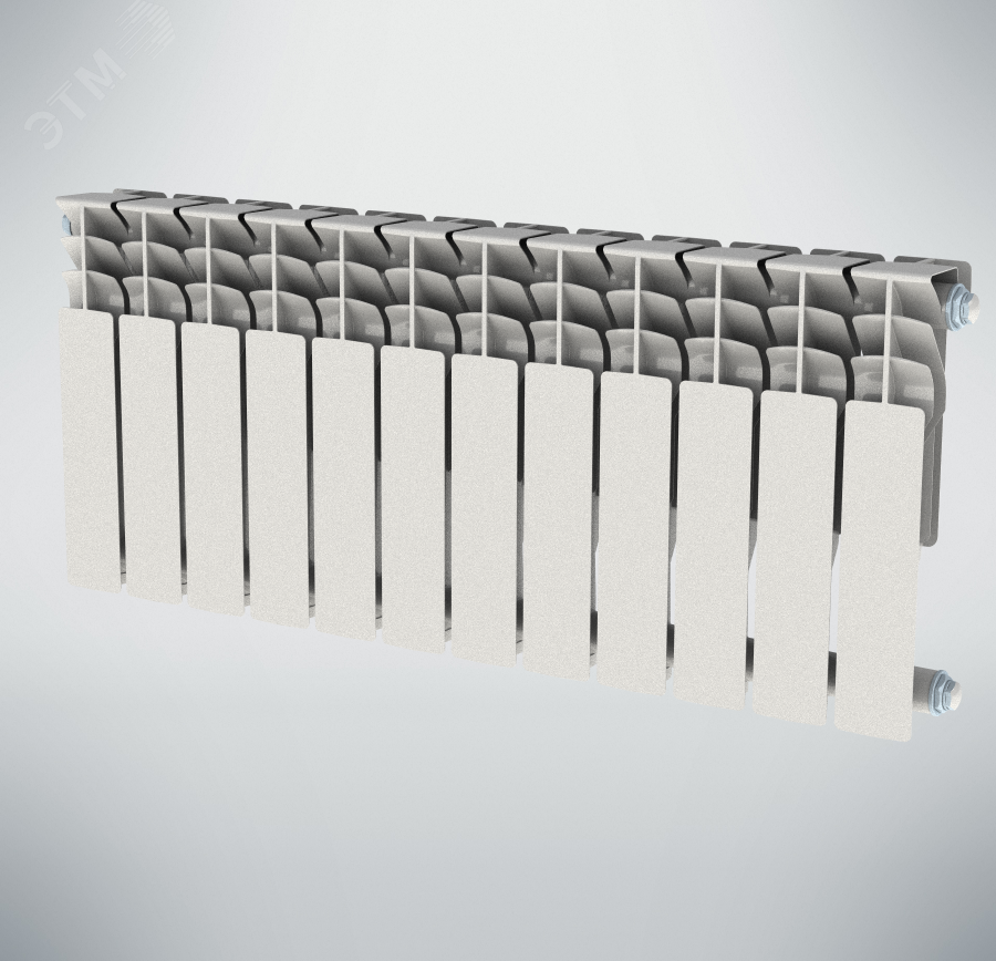 Радиатор алюминиевый секционный 500/100/10 боковое подключение NRZRA5001001410 НРЗ
