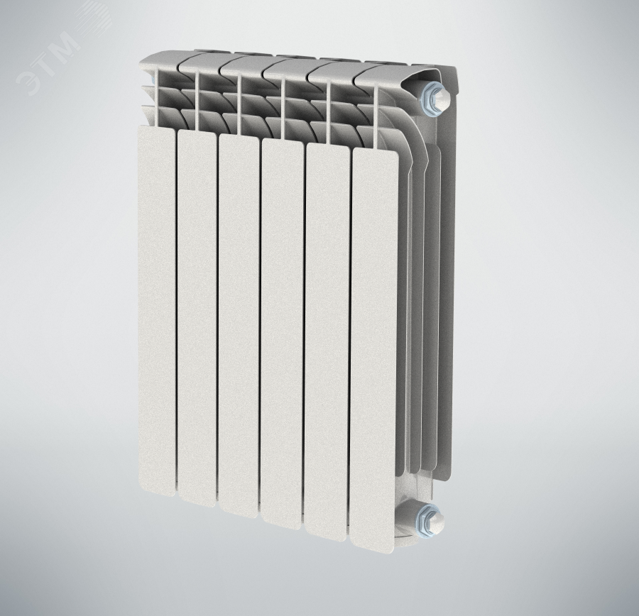 Радиатор алюминиевый секционный 500/100/12 боковое подключение NRZRA5001001412 НРЗ