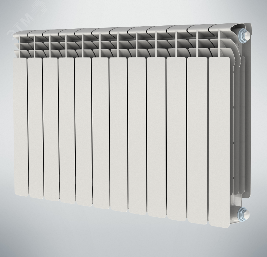 Радиатор биметаллический секционный 500/100/12 боковое подключение NRZRB5001002012 НРЗ