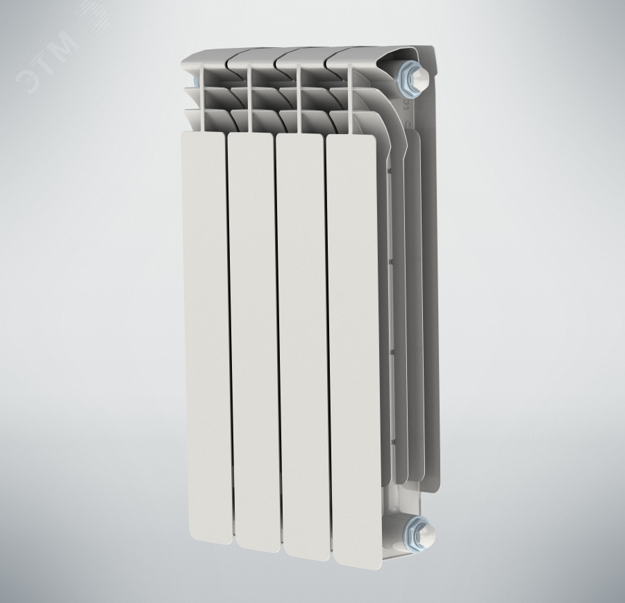 Радиатор биметаллический секционный 500/100/4 боковое подключение NRZRB5001002004 НРЗ