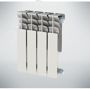 Изображение товара Радиатор алюминиевый секционный Люкс 350/100/12 боковое подключение 1464Вт (шт)