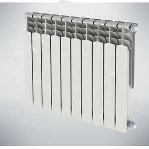 Радиатор алюминиевый секционный 500/80/10 боковое подключение