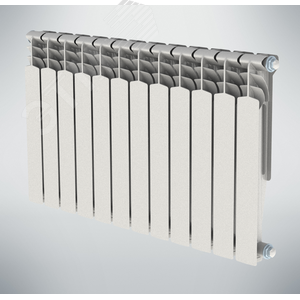 Радиатор алюминиевый секционный 500/100/12 боковое подключение