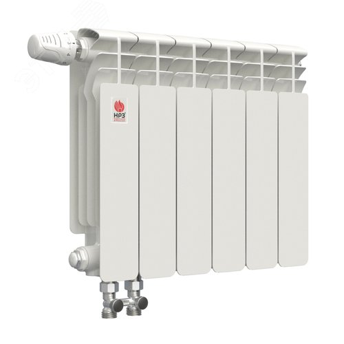 Изображение товара Радиатор биметаллический секционный ПРОФИ 350/100/9 нижнее подключение 1485Вт (шт)