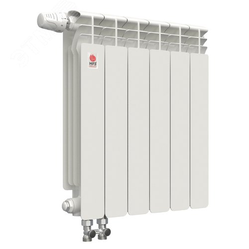 Изображение товара Радиатор биметаллический секционный ПРОФИ 500/100/12 нижнее подключение 2364Вт (шт)