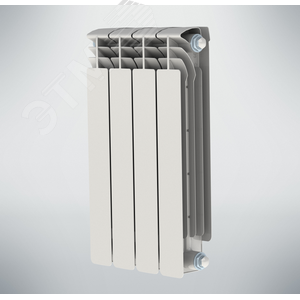 Радиатор биметаллический секционный 500/100/4 боковое подключение NRZRB5001002004 НРЗ