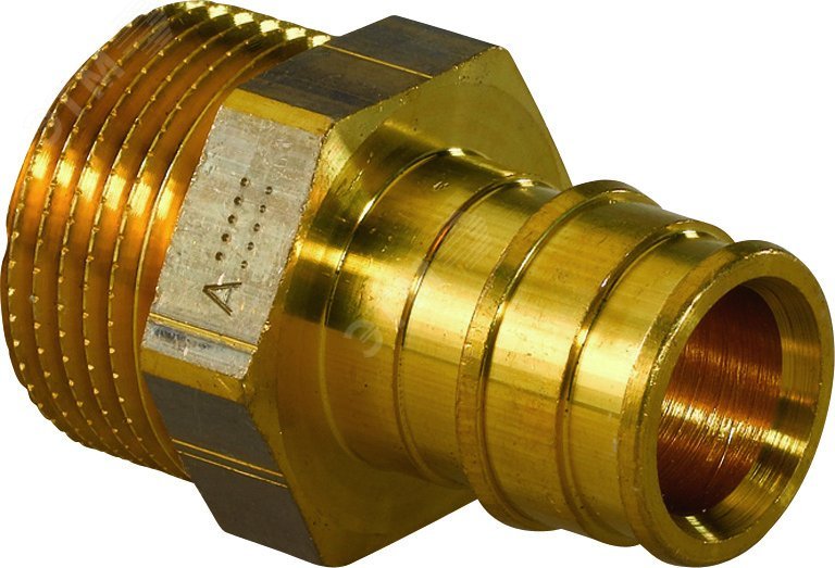Изображение товара Штуцер 40х1 1/4' НР для труб PE-Xa, латунь (шт)