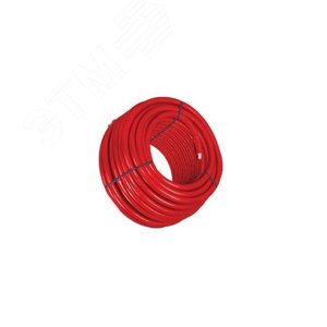 Труба сшитый полиэтилен Radi Pipe 16х2.2 PE-Xa EVOH в теплоизоляции 6 мм красной, PN10, бухта 100м