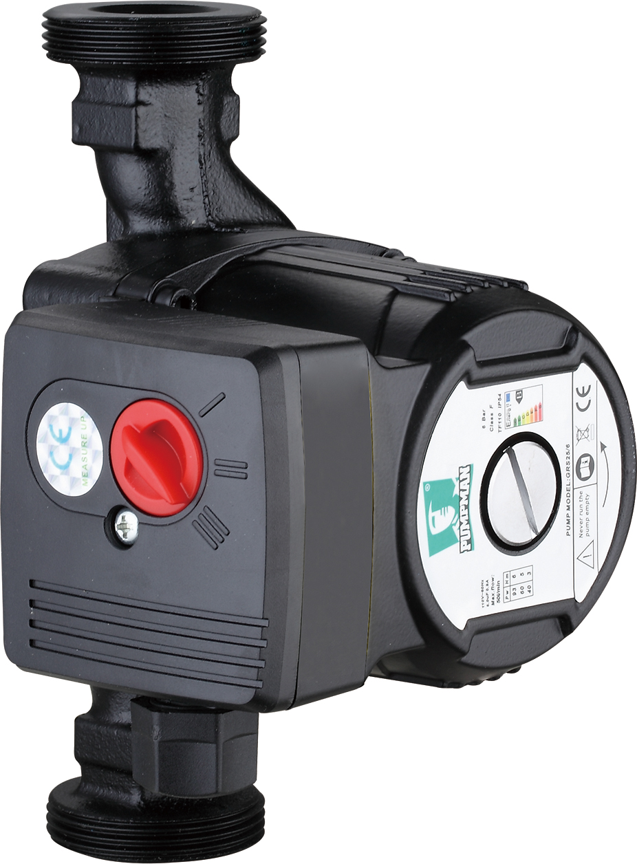 Насос циркуляционный GRS25/6, 180мм, напор 6м, 100вт, с гайками и кабелем