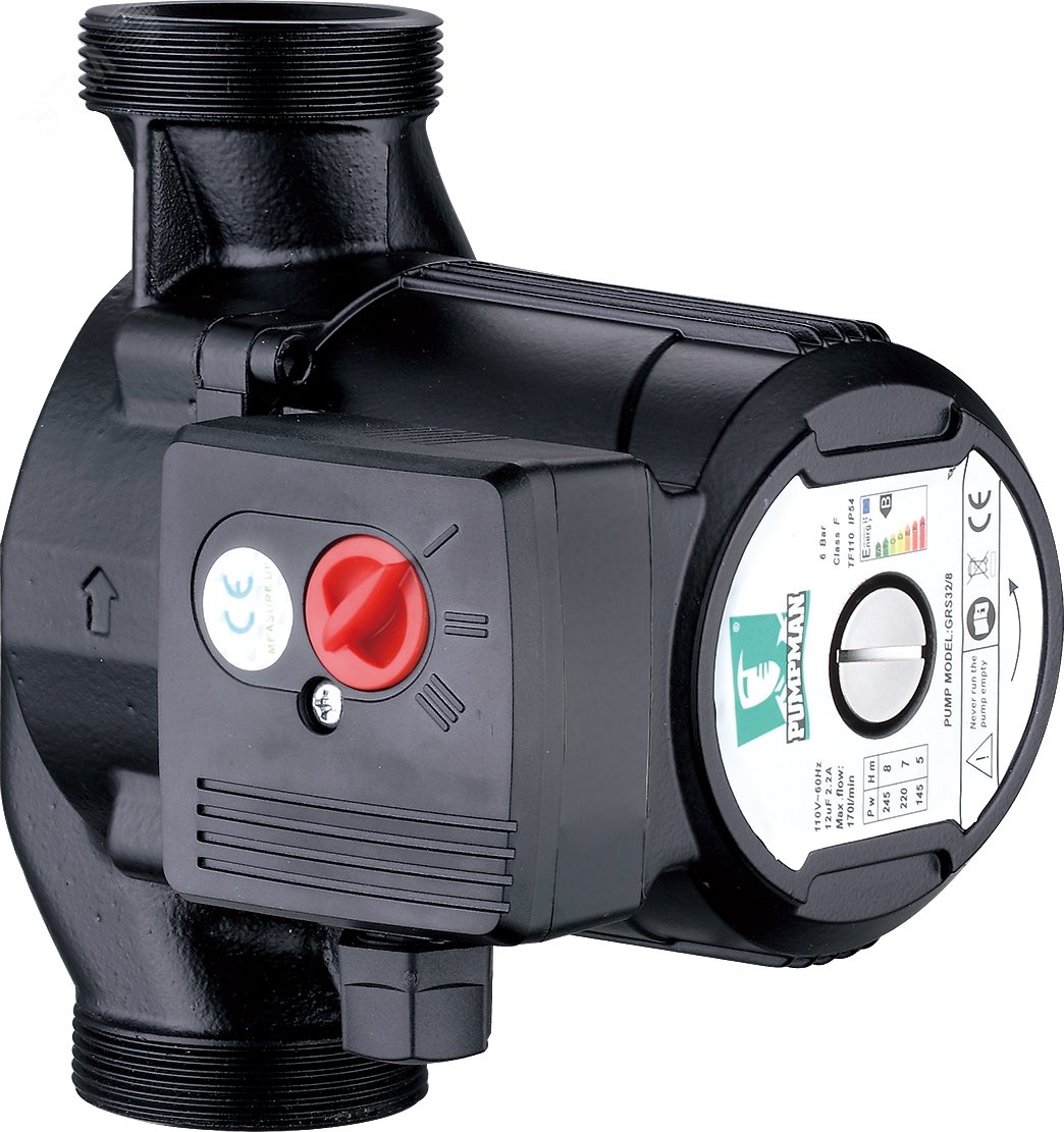 Изображение товара Циркуляционный насос GRS32/8 8м напор 225Вт для отопления и теплого пола