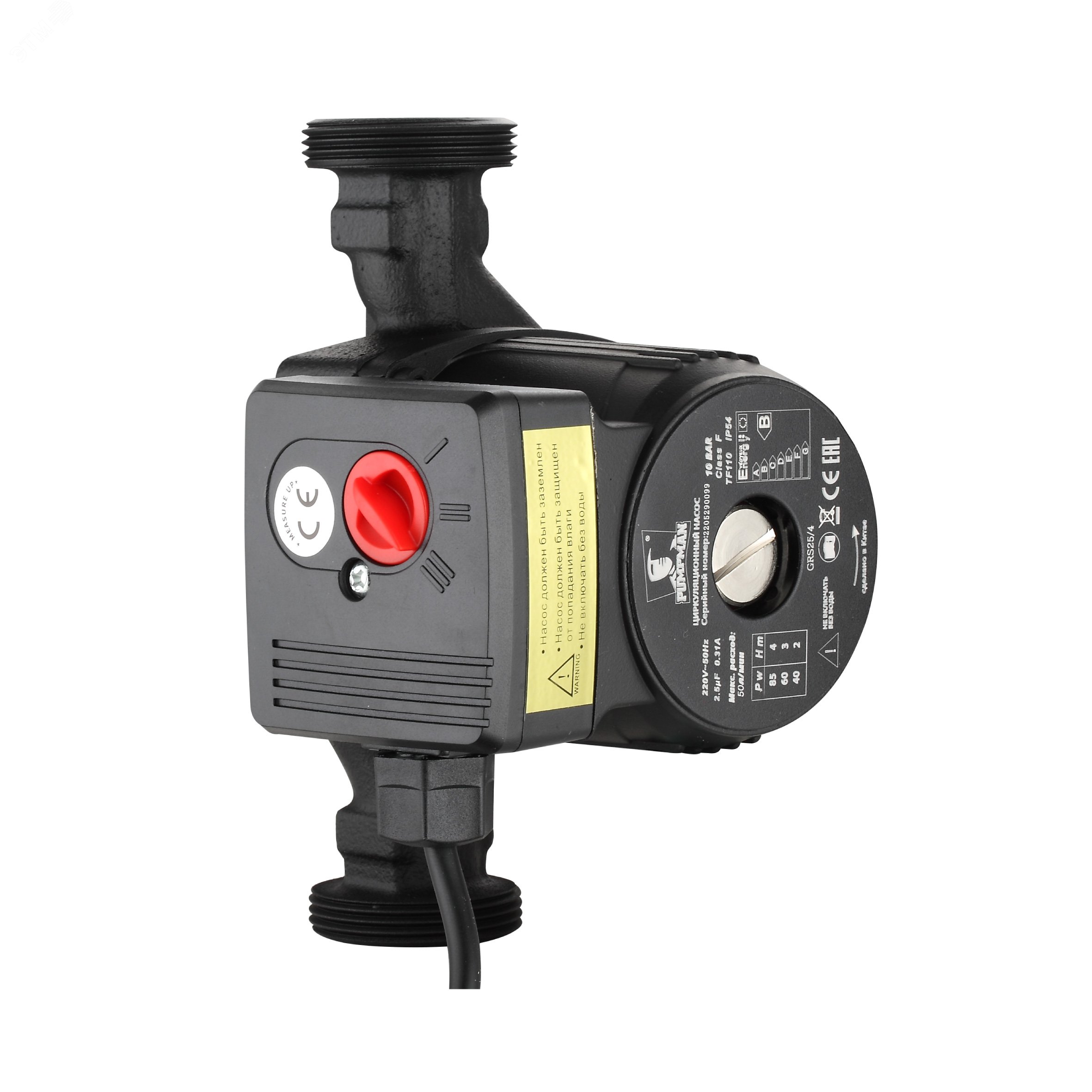 Изображение товара Циркуляционный насос PUMPMAN GRS25/14-M резьбовой 550 Вт 14 м