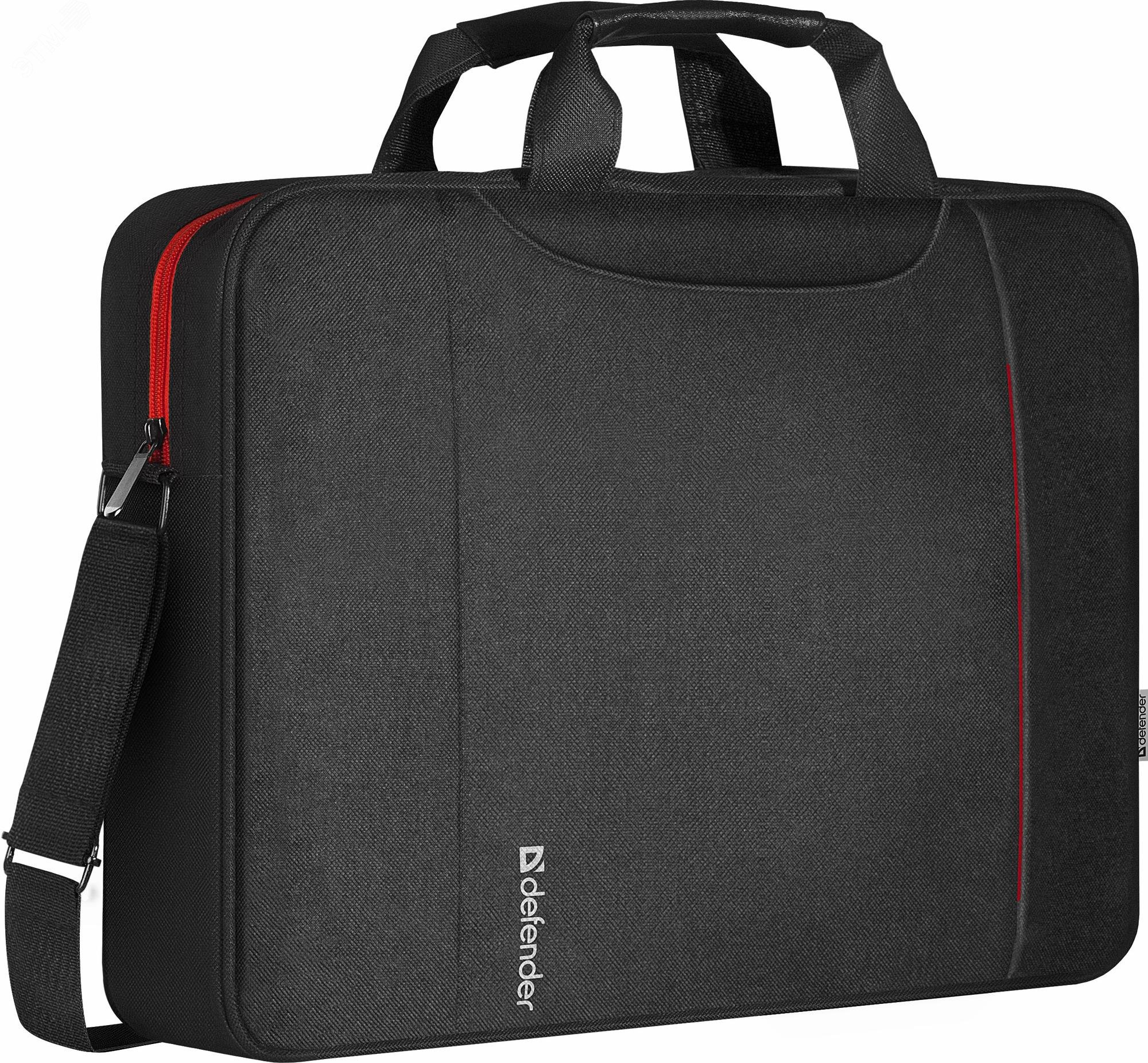 Изображение товара Сумка для ноутбука GEEK 15.6 черная с карманом и защитой