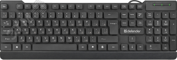Клавиатура Element HB-190 USB, полноразмерная, черный 45191 Defender - превью