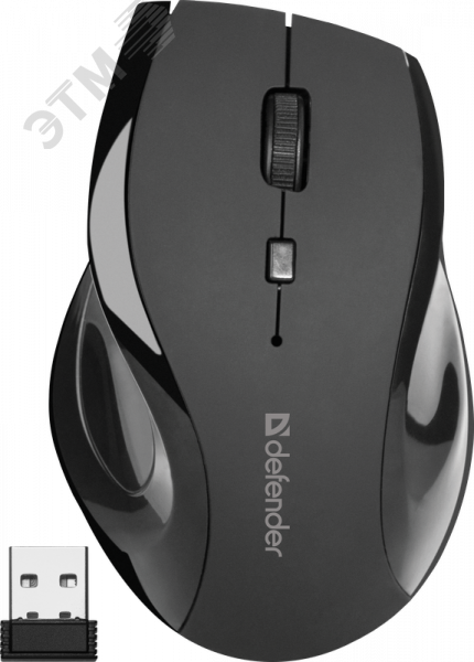 Изображение товара Беспроводная мышь Accura MM-295 800-1600 dpi 6 кнопок черная