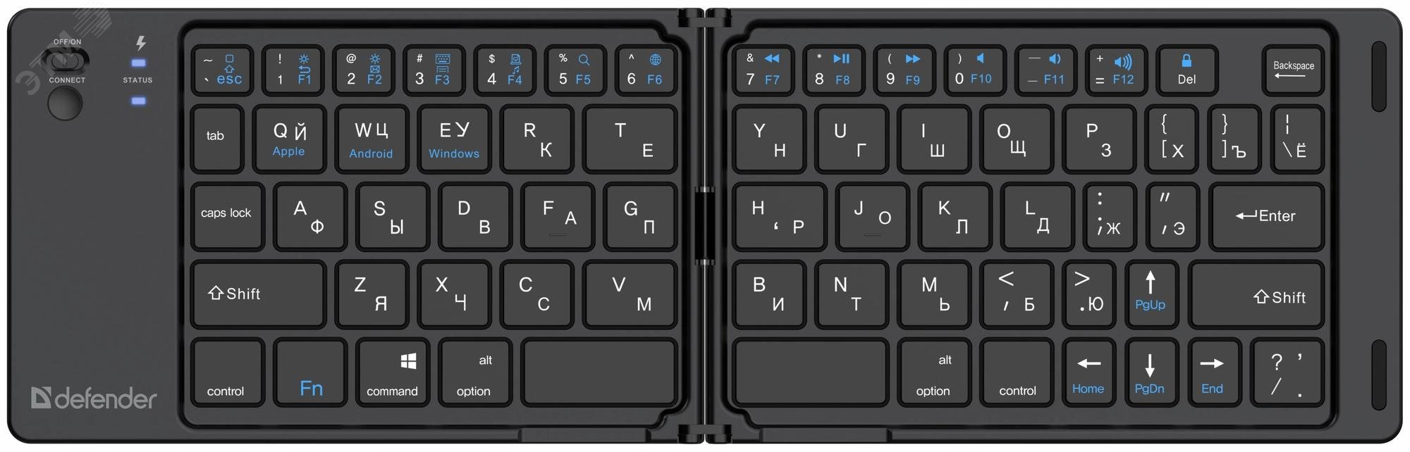 Изображение товара Клавиатура беспроводная Enigma SB-094 RU,черн,BT,66кн+FN (шт) Изображение товара Клавиатура беспроводная Enigma SB-094 RU,черн,BT,66кн+FN (шт)