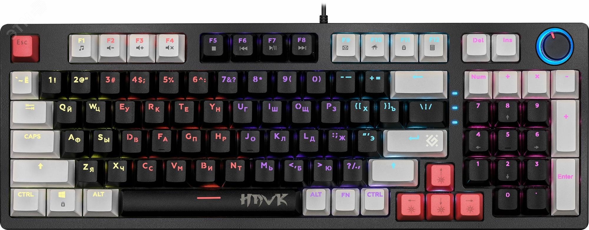 Изображение товара Клавиатура механическая Hawk GK-418 RU,радуж,97кн,1,5м,корич.свитч (шт) Изображение товара Клавиатура механическая Hawk GK-418 RU,радуж,97кн,1,5м,корич.свитч (шт)