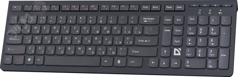 Клавиатура беспроводная UltraMate SM-535 , 104 клавиши, черный 45535 Defender - превью