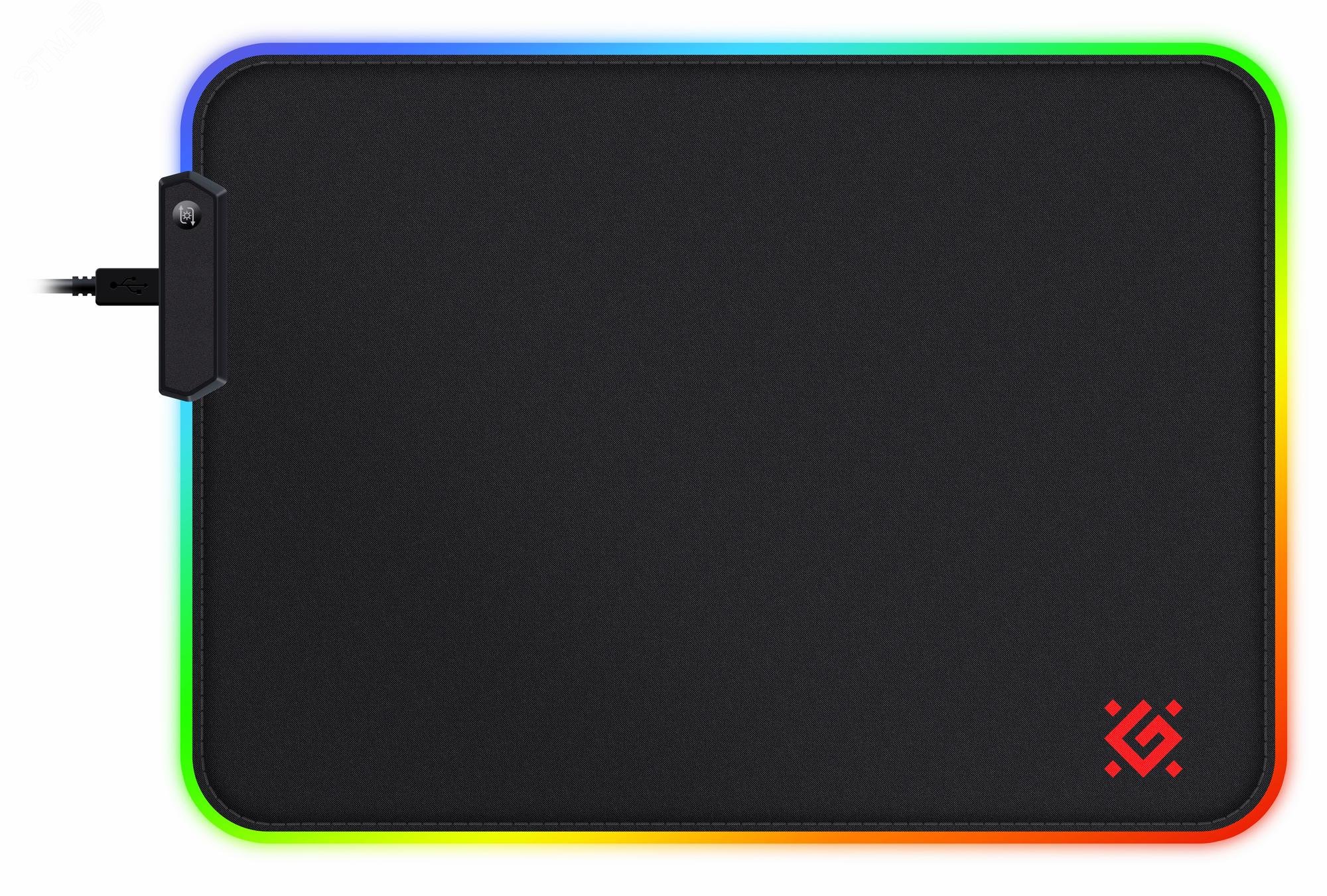Изображение товара Коврик для мыши игровой Black L Light 350*300*4 мм, RGB (шт) Изображение товара Коврик для мыши игровой Black L Light 350*300*4 мм, RGB (шт)