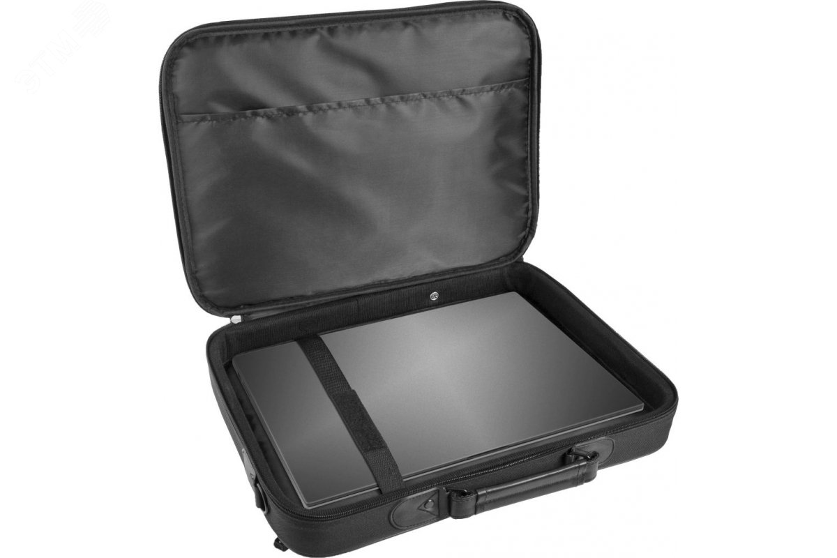 Сумка для ноутбука Ascetic 15'' - 16'' черный, жесткий каркас, карман 26019 Defender - превью 2