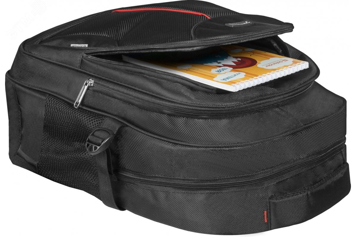 Рюкзак для ноутбука Carbon 15.6'' черный, органайзер 26077 Defender - превью 5
