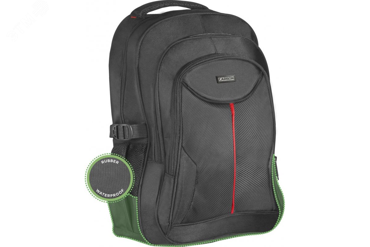 Рюкзак для ноутбука Carbon 15.6'' черный, органайзер 26077 Defender - превью 6