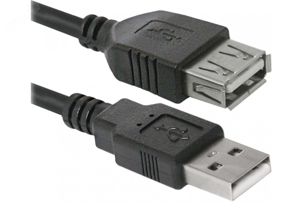 Кабель USB 2.0, AM на AF, 3 м. 87453 Defender - превью