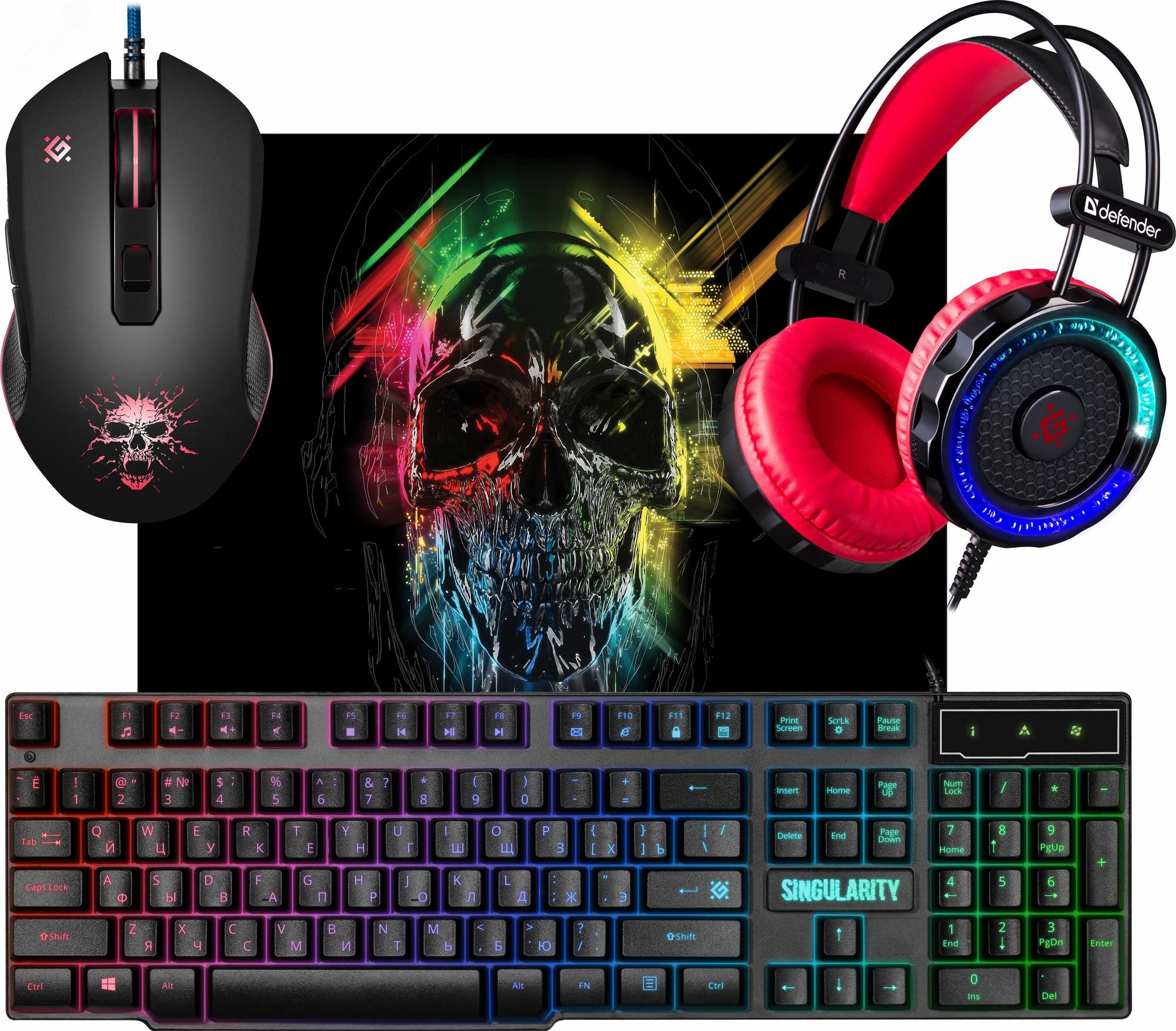 Изображение товара Набор игровой Singularity MKP-118 мышь+клавиатура+гарнитура+ков. (шт) Изображение товара Набор игровой Singularity MKP-118 мышь+клавиатура+гарнитура+ков. (шт)
