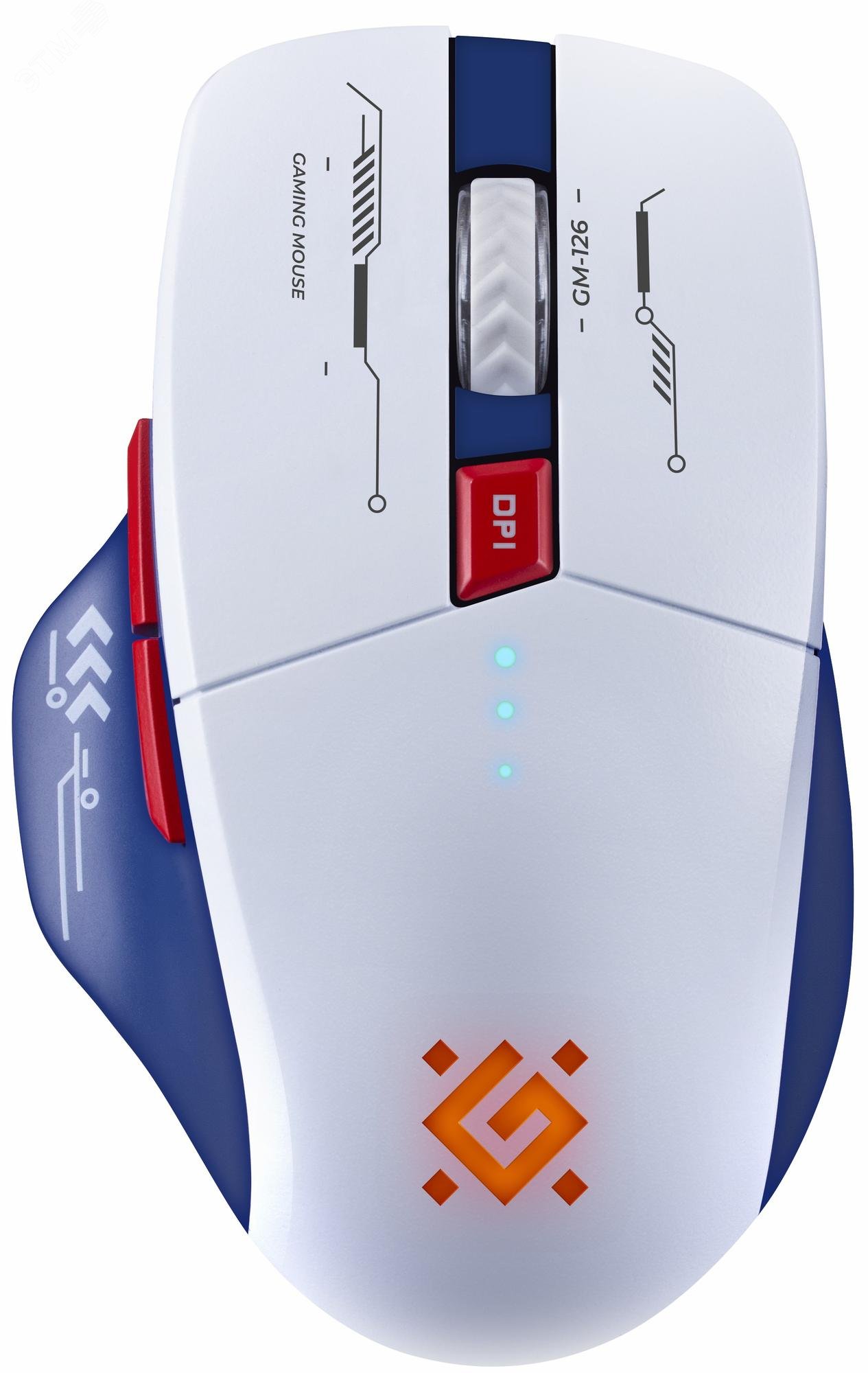 Изображение товара Мышь беспроводная игровая Tisa GM-126 бел+син,LED,7D,2.4+BT,1600dpi (шт) Изображение товара Мышь беспроводная игровая Tisa GM-126 бел+син,LED,7D,2.4+BT,1600dpi (шт)