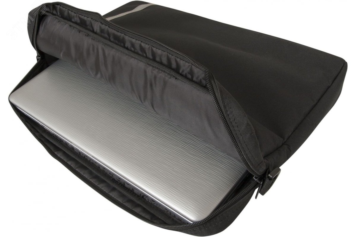 Сумка для ноутбука Shiny 15'' - 16'' черный, светоотражающая полоса 26097 Defender - превью 3