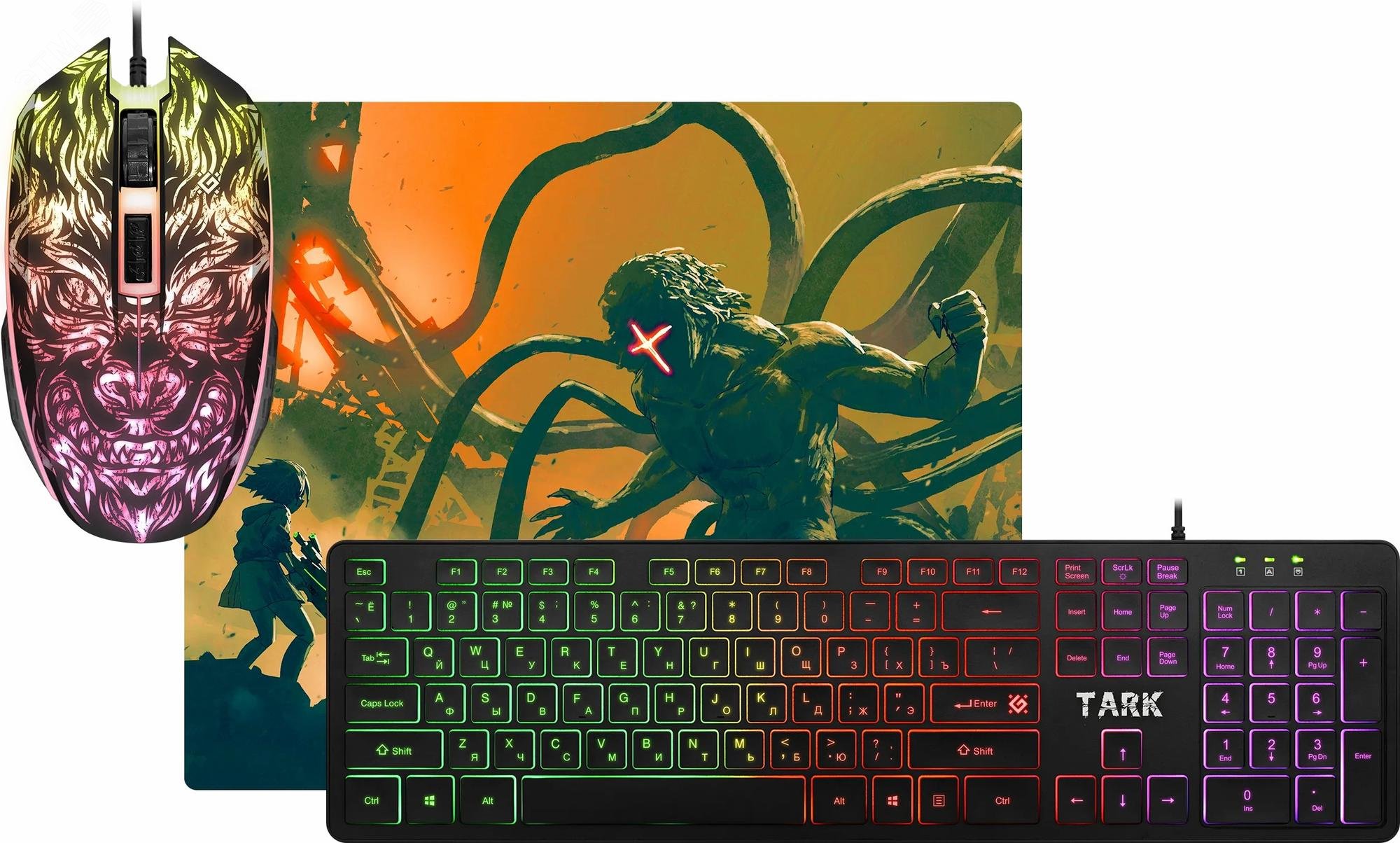 Изображение товара Игровой набор Defender Tark C-779 RU с регулируемой подсветкой и макросами Изображение товара Игровой набор Defender Tark C-779 RU с регулируемой подсветкой и макросами