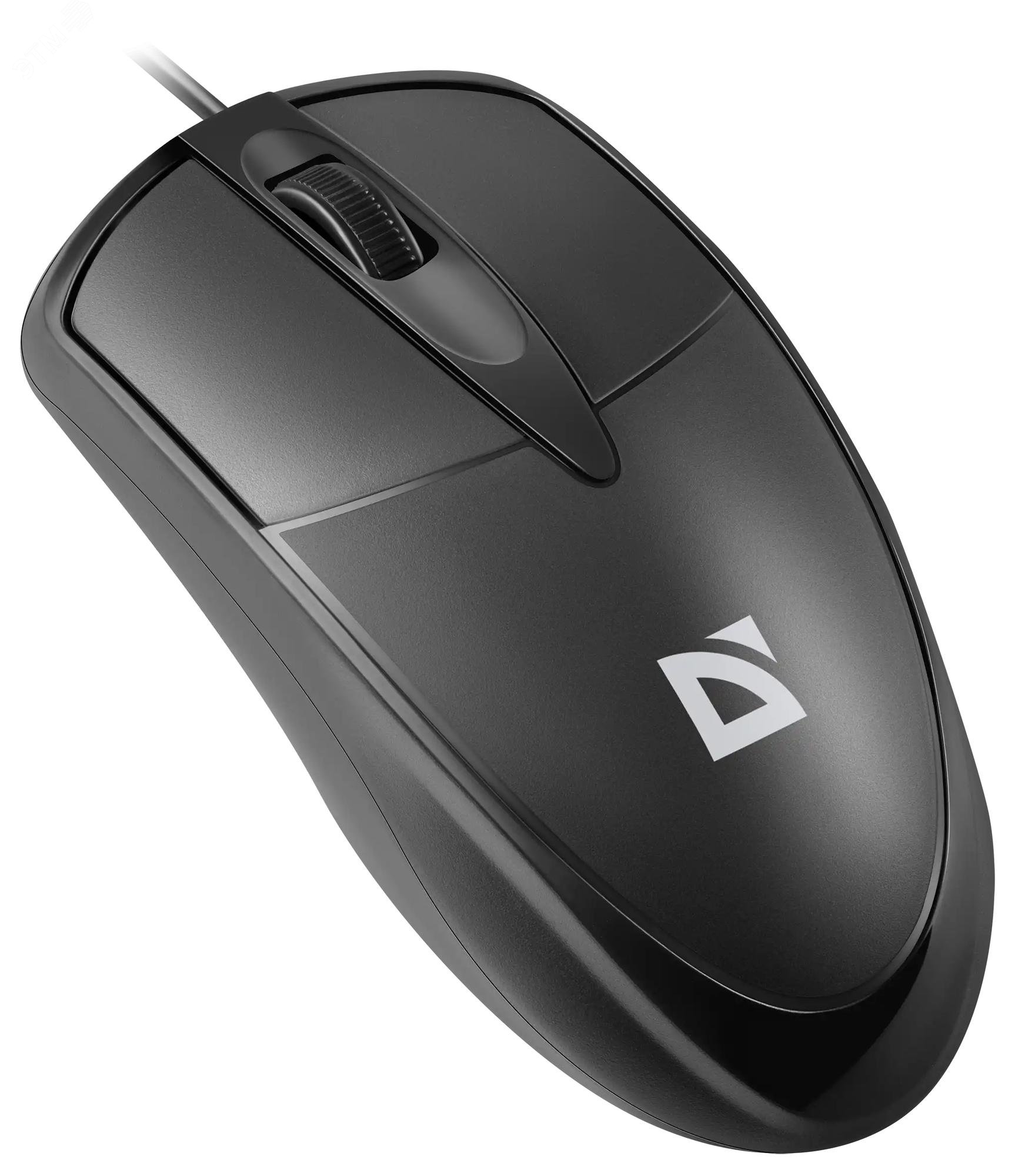 Изображение товара Мышь оптическая проводная Trace MB-989 черный, 3D, 1.2м, 1000 dpi (шт)