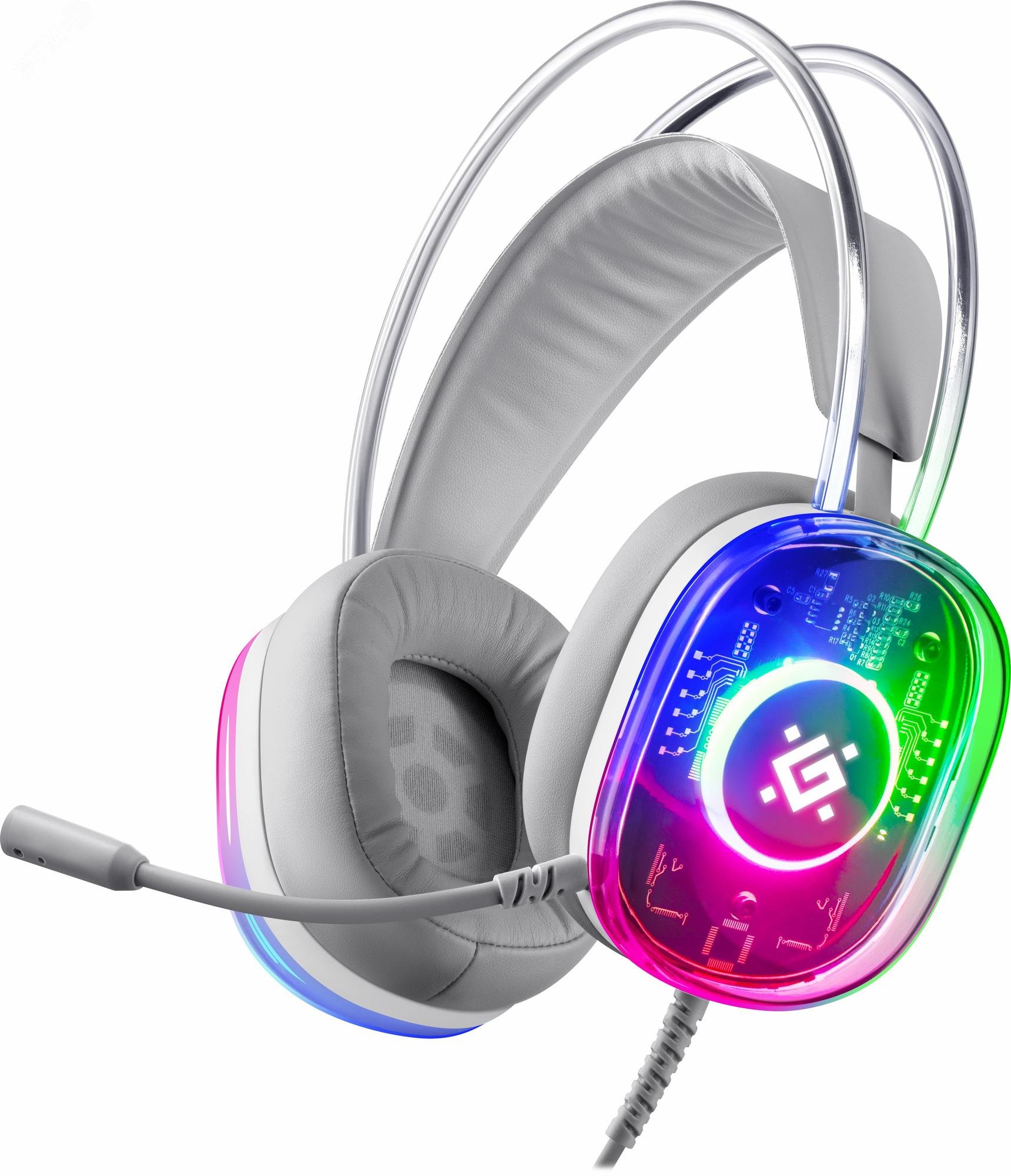 Изображение товара Гарнитура игровая Cyborg белый, 7.1, RGB, провод 2 м (шт) Изображение товара Гарнитура игровая Cyborg белый, 7.1, RGB, провод 2 м (шт)