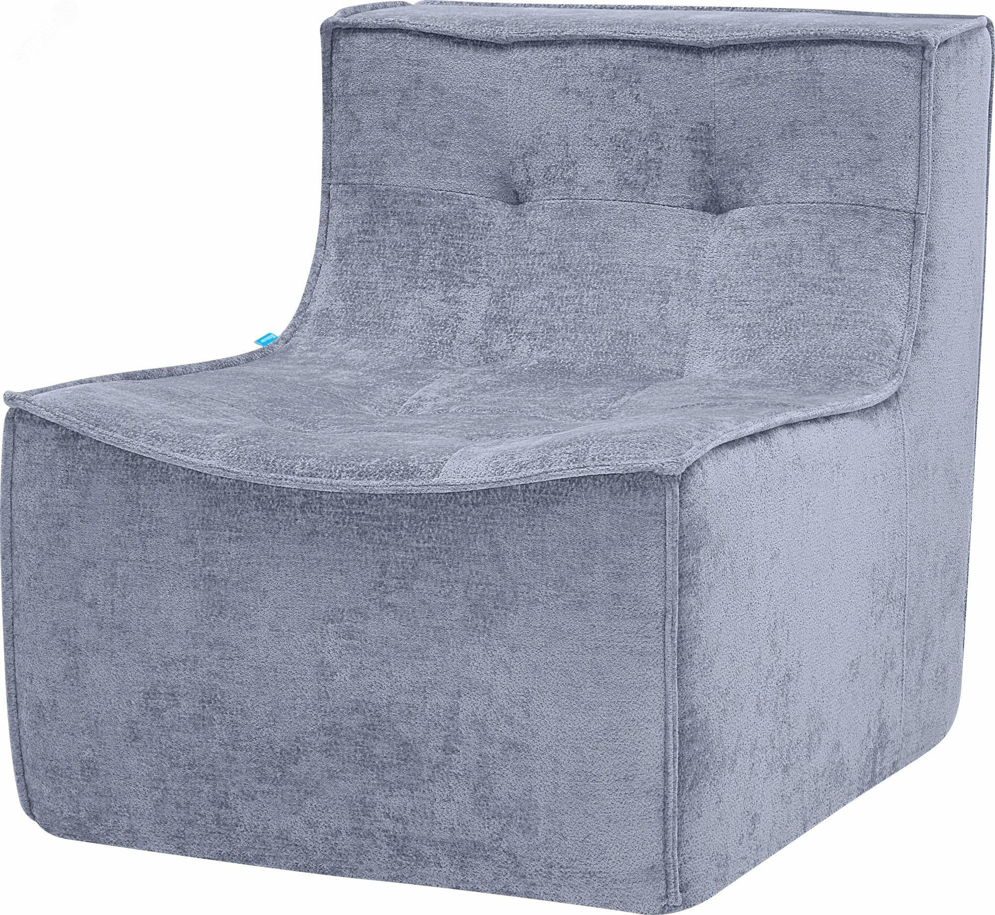 Изображение товара Кресло для дома Relax серый из ткани и поролона с гарантией