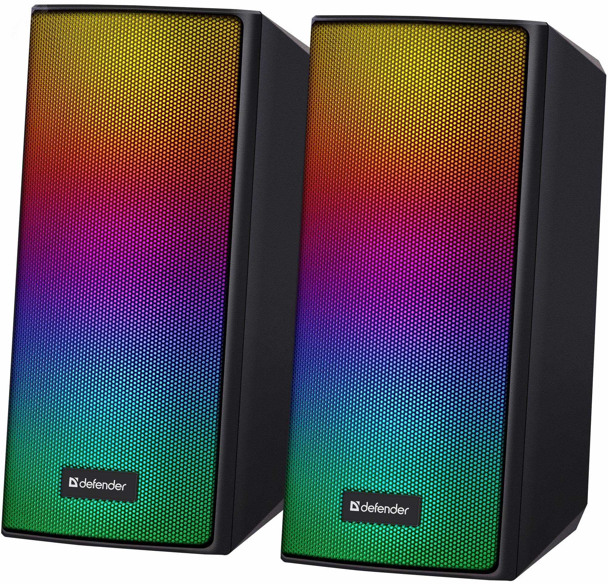 Изображение товара Cистема акустическая 2.0 Spitfire 6Вт, BT/light, питание от USB (шт)